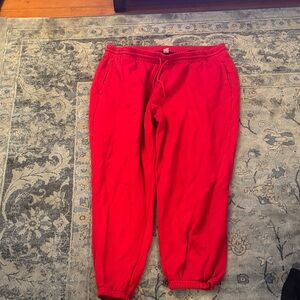 Red  Jogger Sweatpants